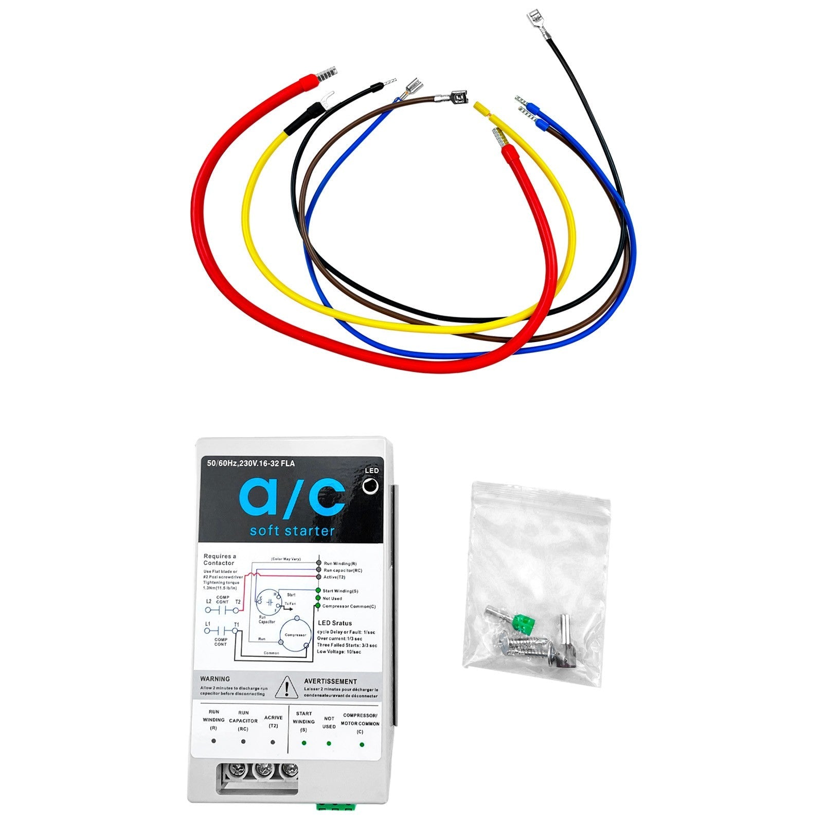 16-32A Air Conditioner Soft Start Module Reverse motor protection for generators