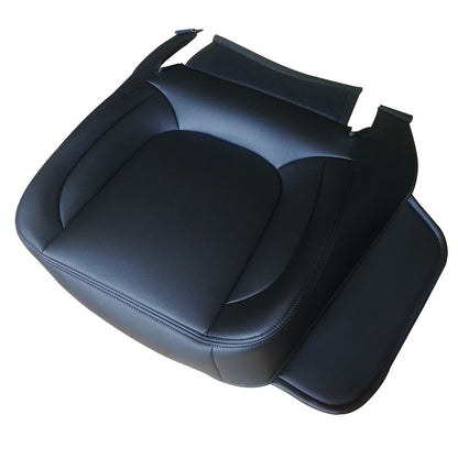 Passenger Bottom Leather Seat Cover For 2004 2005 Dodge Ram 1500 2500 Dark Gray