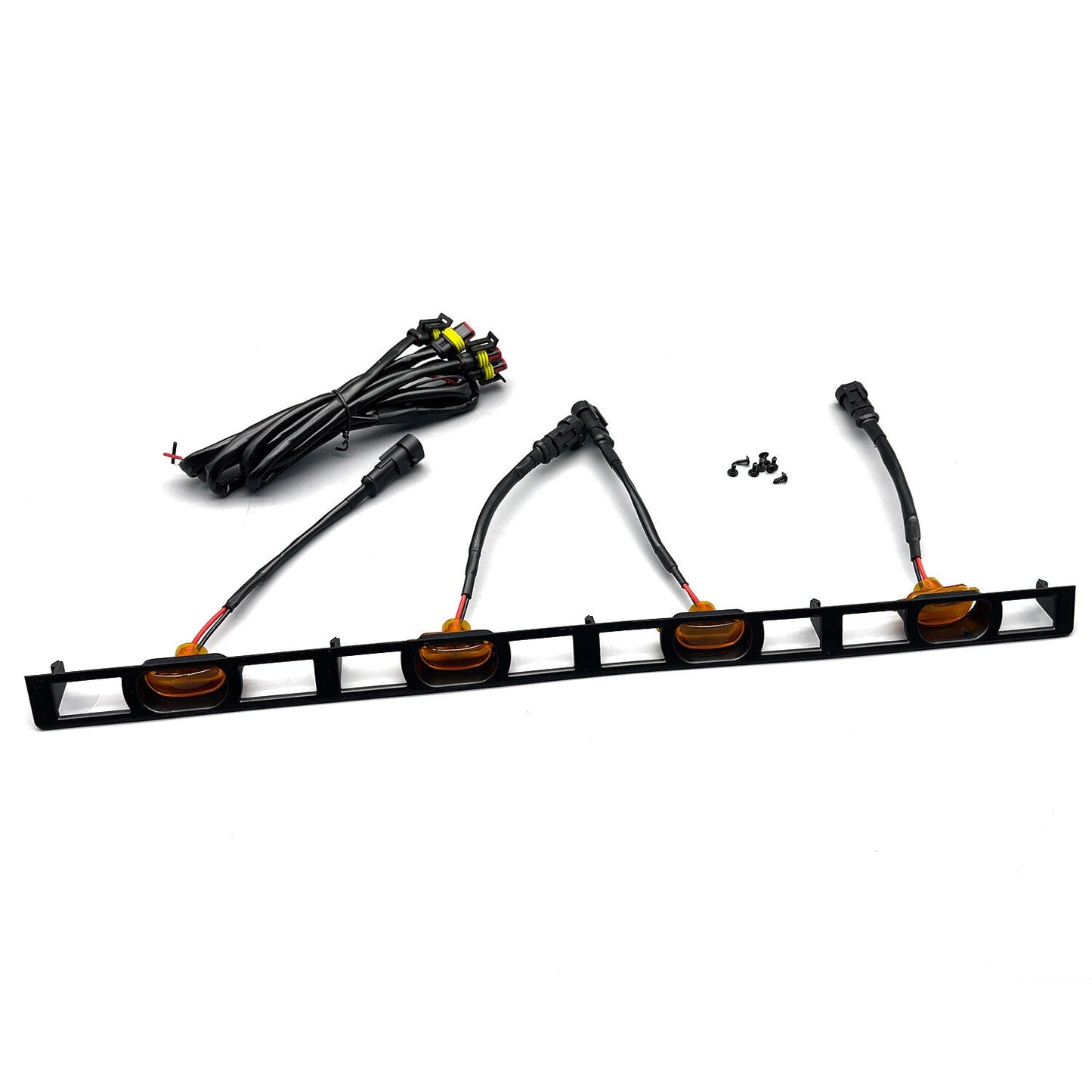 Front Hood Grille Amber LED Lights Assy w Wire Harness for Toyota Tacoma