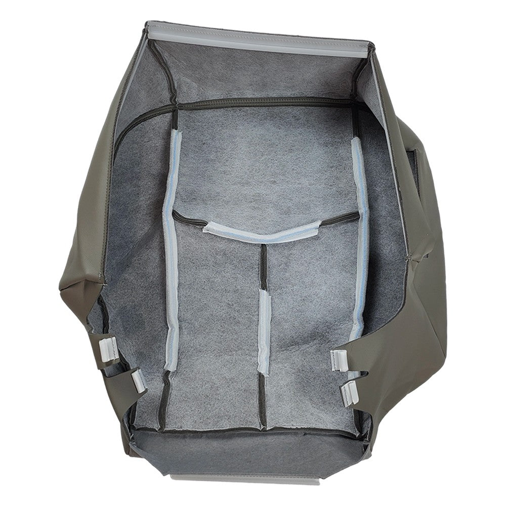 Driver Bottom Leather Seat Cover Gray For 2003 2004 - 2006 GMC Sierra