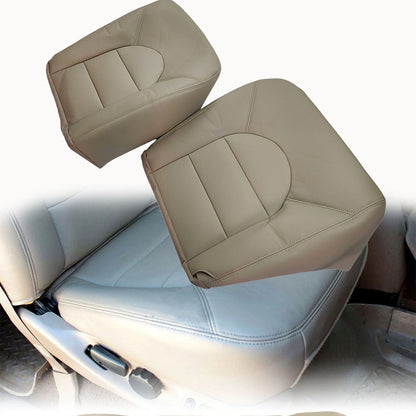 For 1999 2000 Ford F250 F350 Lariat Driver & Passenger Side Bottom Seat Covers