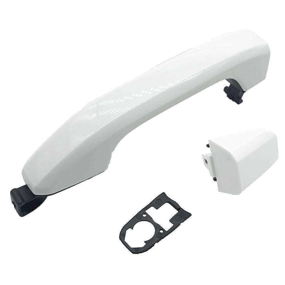 Rear Left Right Olympic White Door Handle for Chevrolet Silverado 2014 2019