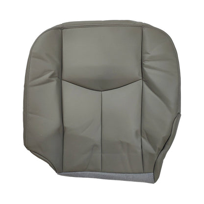 Driver Side Bottom Leather Seat Cover For 2003 -2006 GMC Sierra 1500 2500 3500