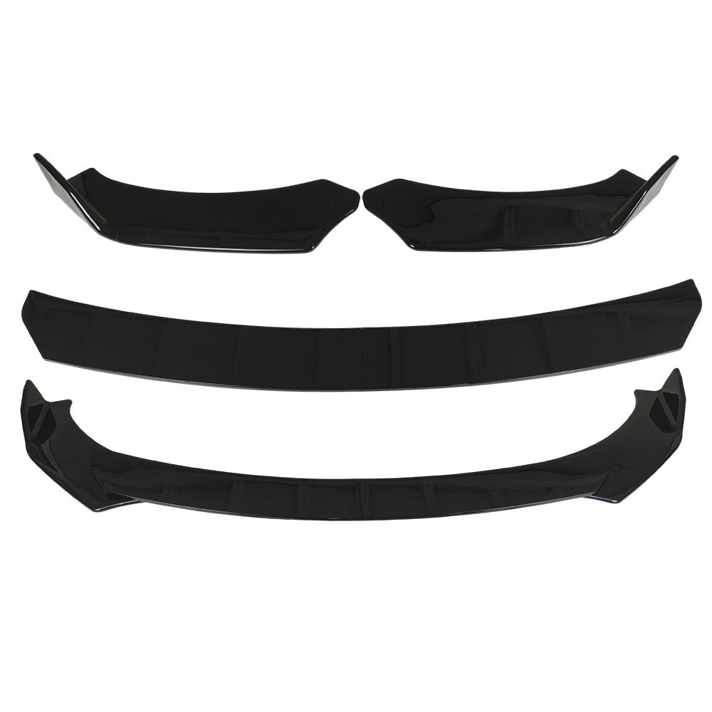 For Dodge Charger 2007-2014 Glossy Black Front Bumper Lip Spoiler Body Kit Side