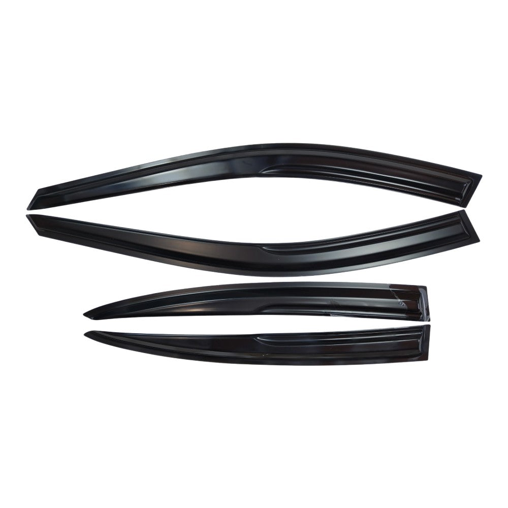 Window Visor Vent Rain Shades Guards Deflectors For 04-08 Acura TL Sedan Black