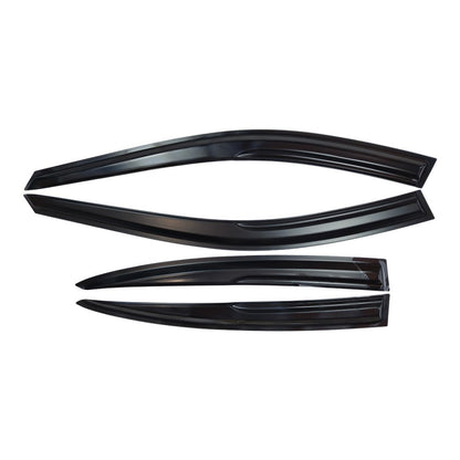 Window Visor Vent Rain Shades Guards Deflectors For 04-08 Acura TL Sedan Black