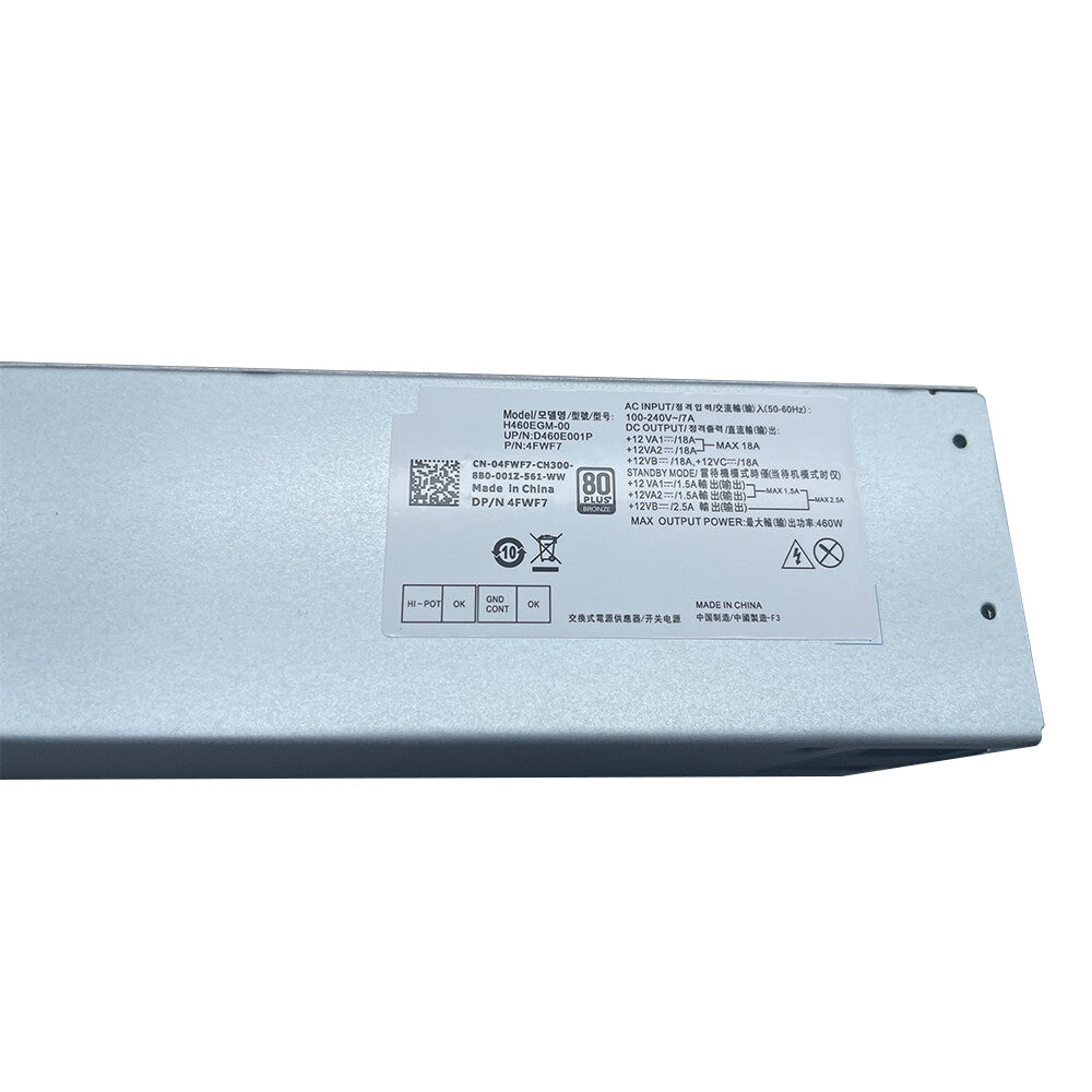 For DELL 7070/7060/5060 G5-5090 Power Supply 460W 4FWF7 H460EBM00 6+4+4+6+8 Pin