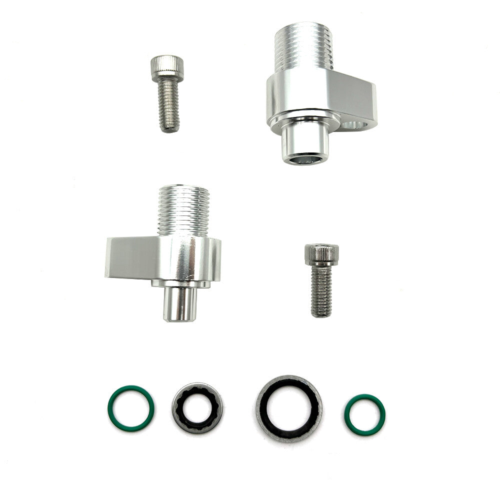 LS Swap AC Compressor Adapter Fittings For Denso 10S17F & 10S20F