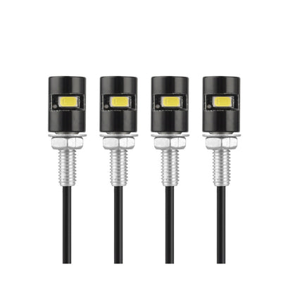 4Pack Motorcycle Car LED License Plate Light 5630/5730 SMD Screw Bolt Lamp Bulbs