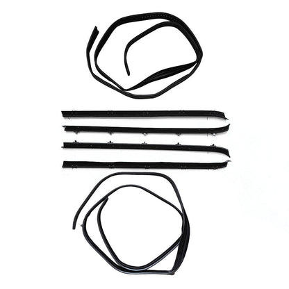 Window Sweep & Run Channel Weatherstrip Seal Kit 6pc For 81-91 Pickup Truck US