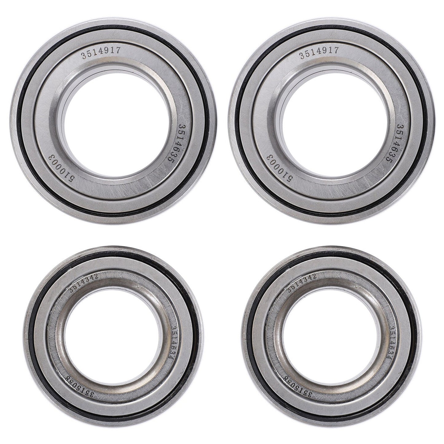 Front & Rear Wheel Bearings For Polaris Ranger 400 425 500 570 700 800 ETX EV TM