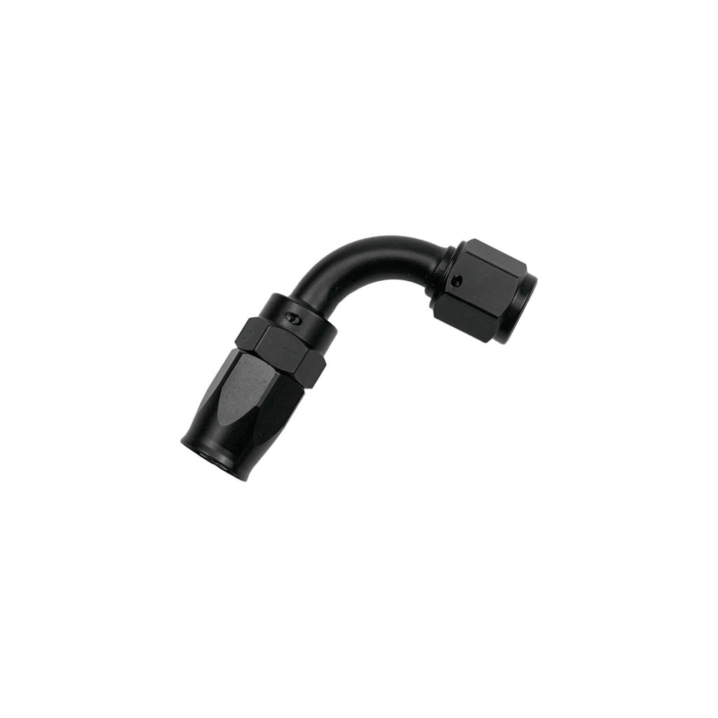 90 Degree 8AN Hose End Fitting for CPE Braided Fuel Oil Line Seal Aluminum Black