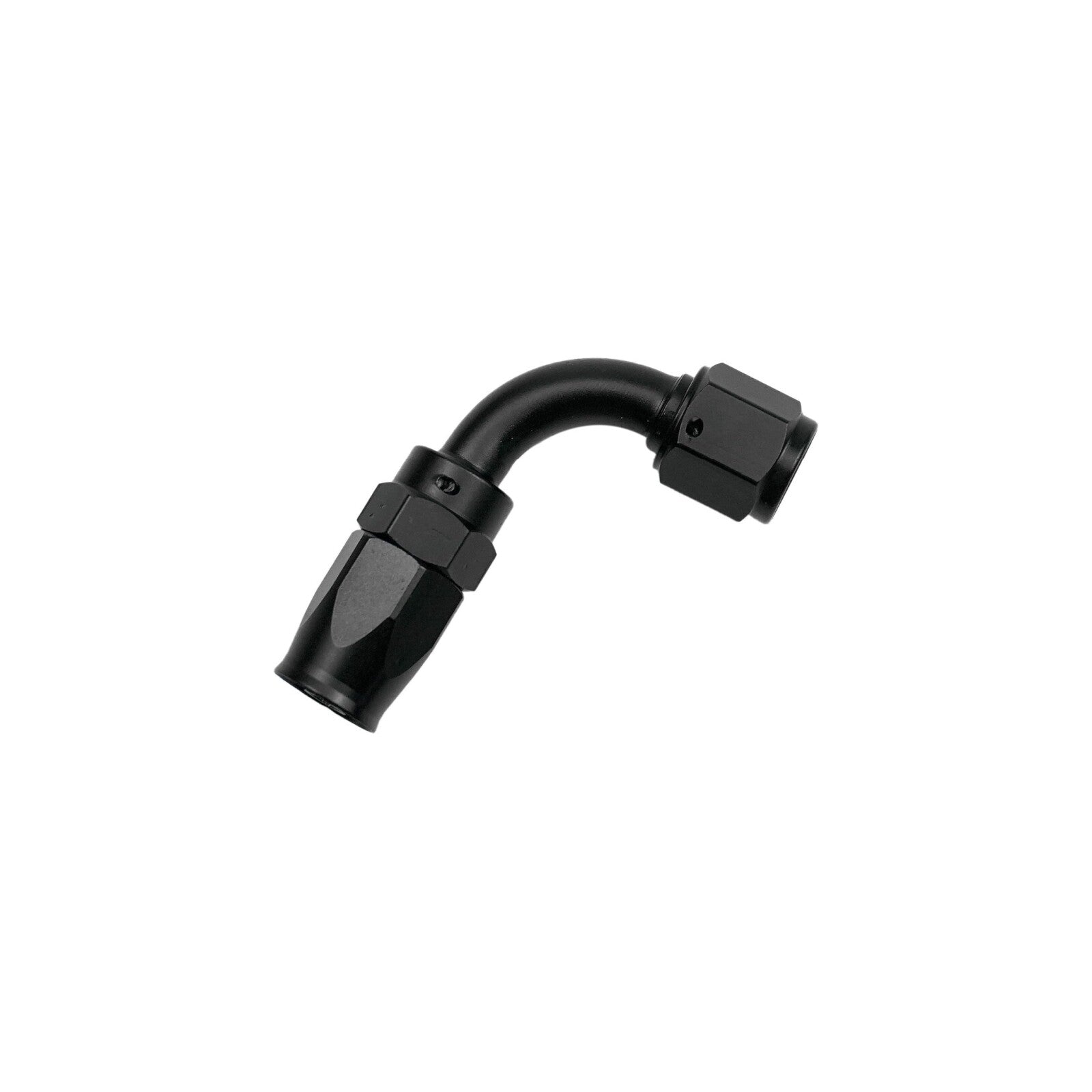 90 Degree 8AN Hose End Fitting for CPE Braided Fuel Oil Line Seal Aluminum Black