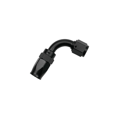 90 Degree 8AN Hose End Fitting for CPE Braided Fuel Oil Line Seal Aluminum Black