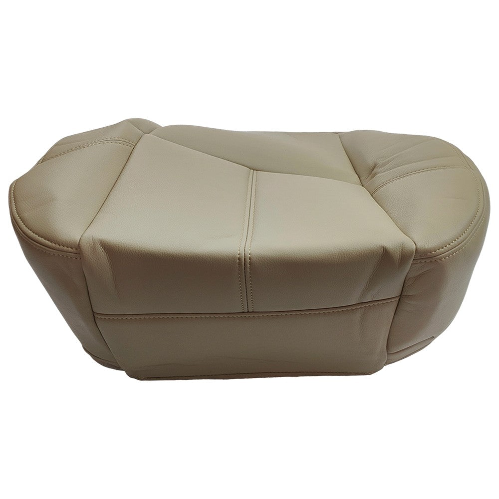 Driver Bottom Leather Seat Cover Tan For 2007 2008 - 2012 Chevy Silverado