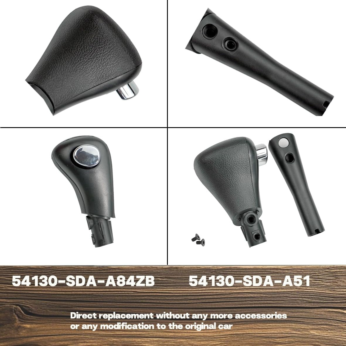 Shifter Knob Handle 54130-SDA-A84ZB 54130-SDA-A51 For Honda Accord 2003‑2006