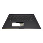 Palmrest For HP Spectre x360 15-CH L15588-001 Backlit Keyboard Brown Upper Case