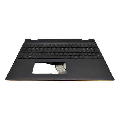 Palmrest For HP Spectre x360 15-CH L15588-001 Backlit Keyboard Brown Upper Case