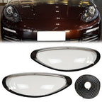 Headlight Lens Shell+Sealant Glue For Porsche Panamera 970 2014-16