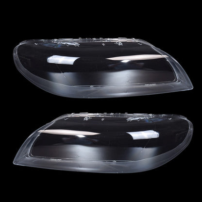 2Pcs Left & Right Side Headlight Lens Covers Replacement For Volvo S80 2007-2016