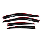 Window Visor Vent Rain Shades Guards Deflectors For 04-08 Acura TL Sedan Black