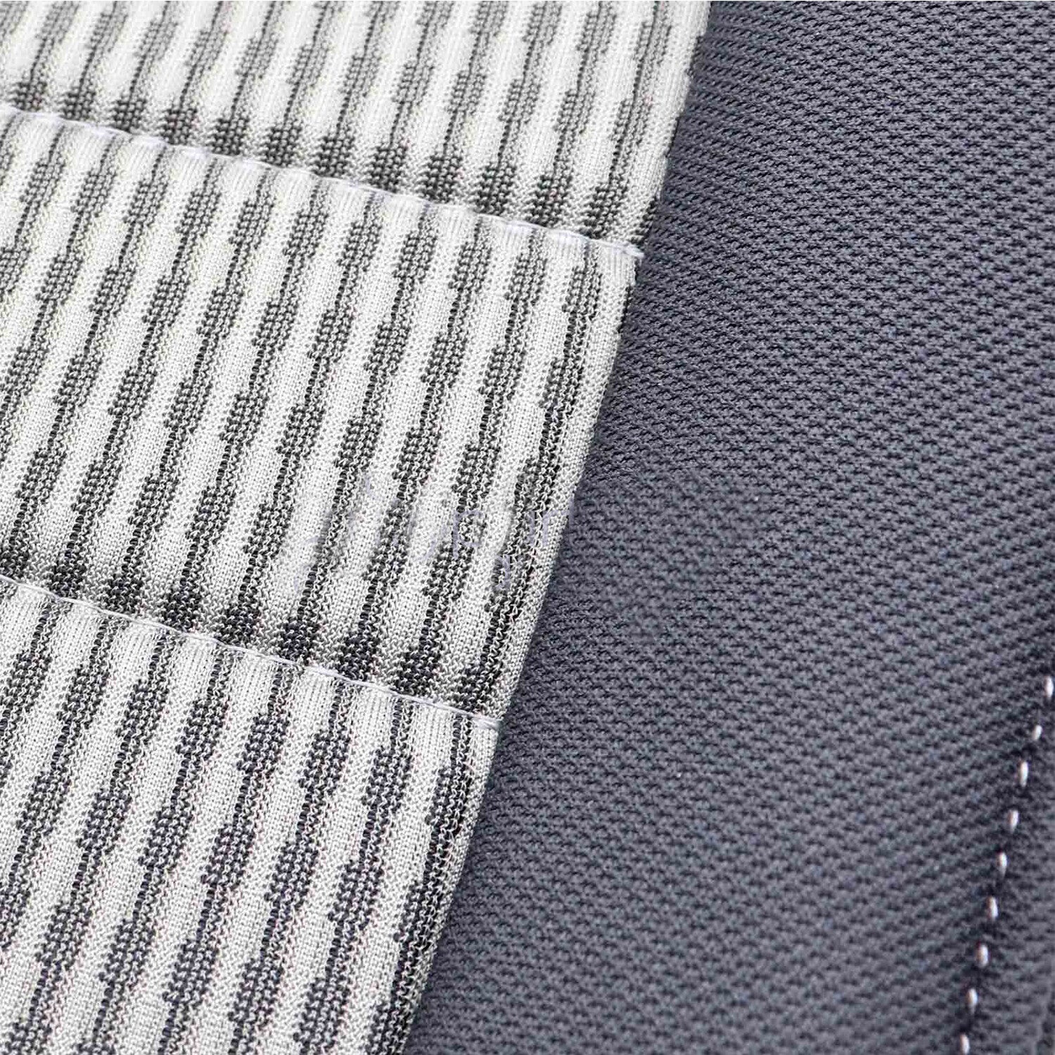 Driver Bottom & Top Cloth Seat Cover Gray For 2009-2012 Dodge Ram 1500 2500 3500