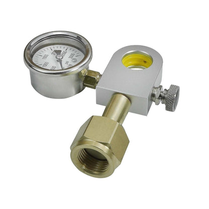 CO2Filling Adapter with Pressure Gauge the Carbonator Soda Replenishment Adapter