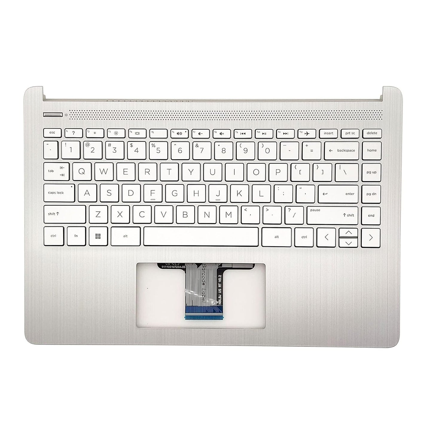Silver Palmrest Keyboard For HP 14-DQ 14-FQ0110WM 14s-dq 14s-fq 14-FQ L88200-001