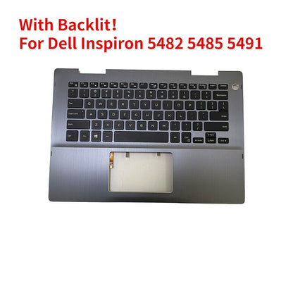 For Dell Inspiron 5482 5485 5491 Palmrest Backlit Keyboard 09VMHF 9VMHF New Gray