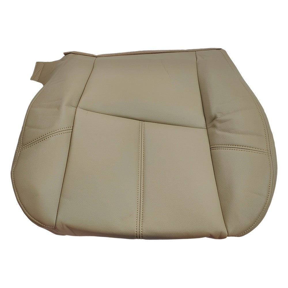 Driver Bottom Leather Seat Cover Tan For 2007 2008 - 2012 Chevy Silverado