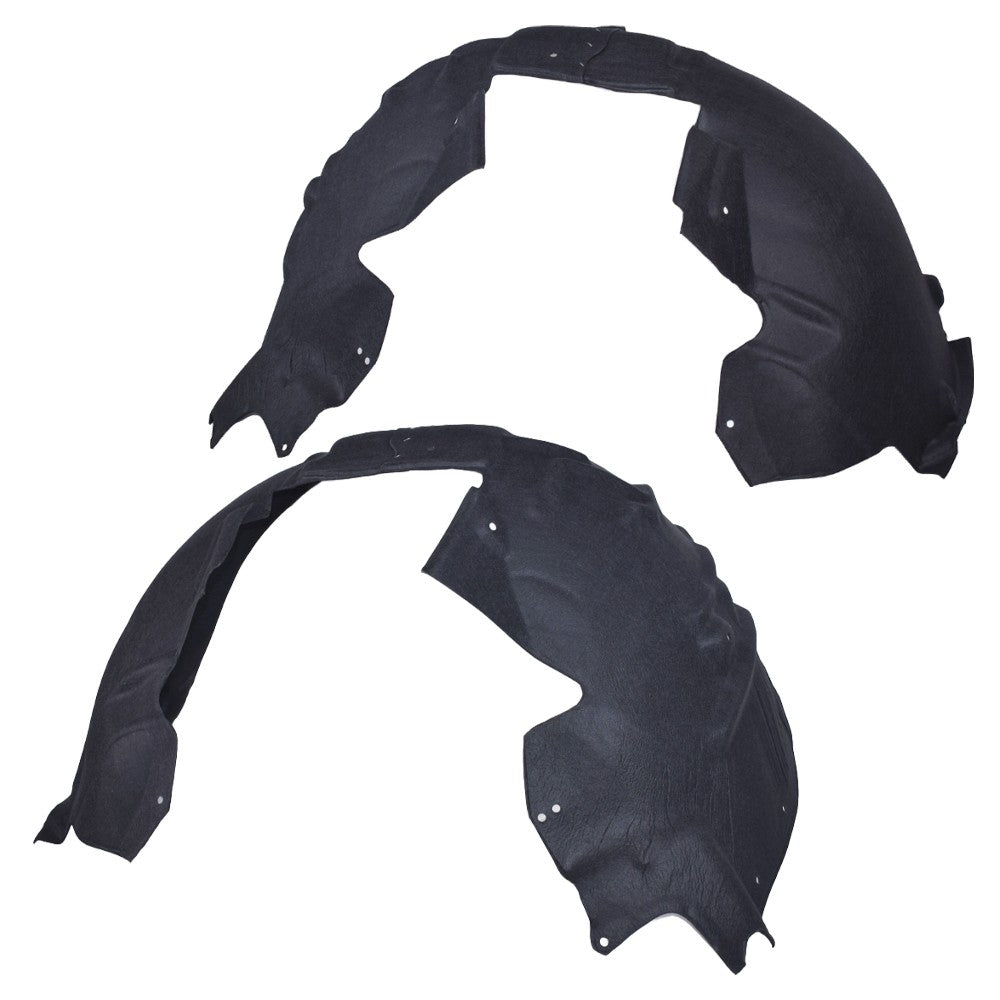 Front Driver Passenger Fender Liner Set with Clips for Audi A4 S4 2009 2012