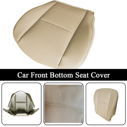 2000 to 2004 For Toyota Tundra Sequoia Driver Side Bottom Leather Seat Cover Tan