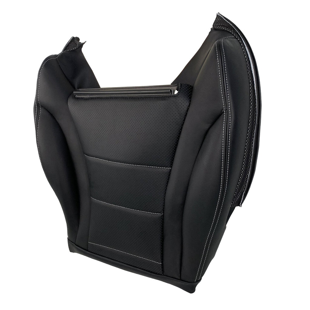 New For 2015-21 Mercedes Benz C300 Sedan Driver Bottom Leather Seat Cover Black