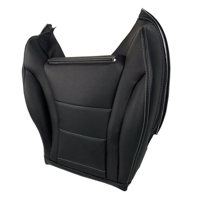 New For 2015-21 Mercedes Benz C300 Sedan Driver Bottom Leather Seat Cover Black