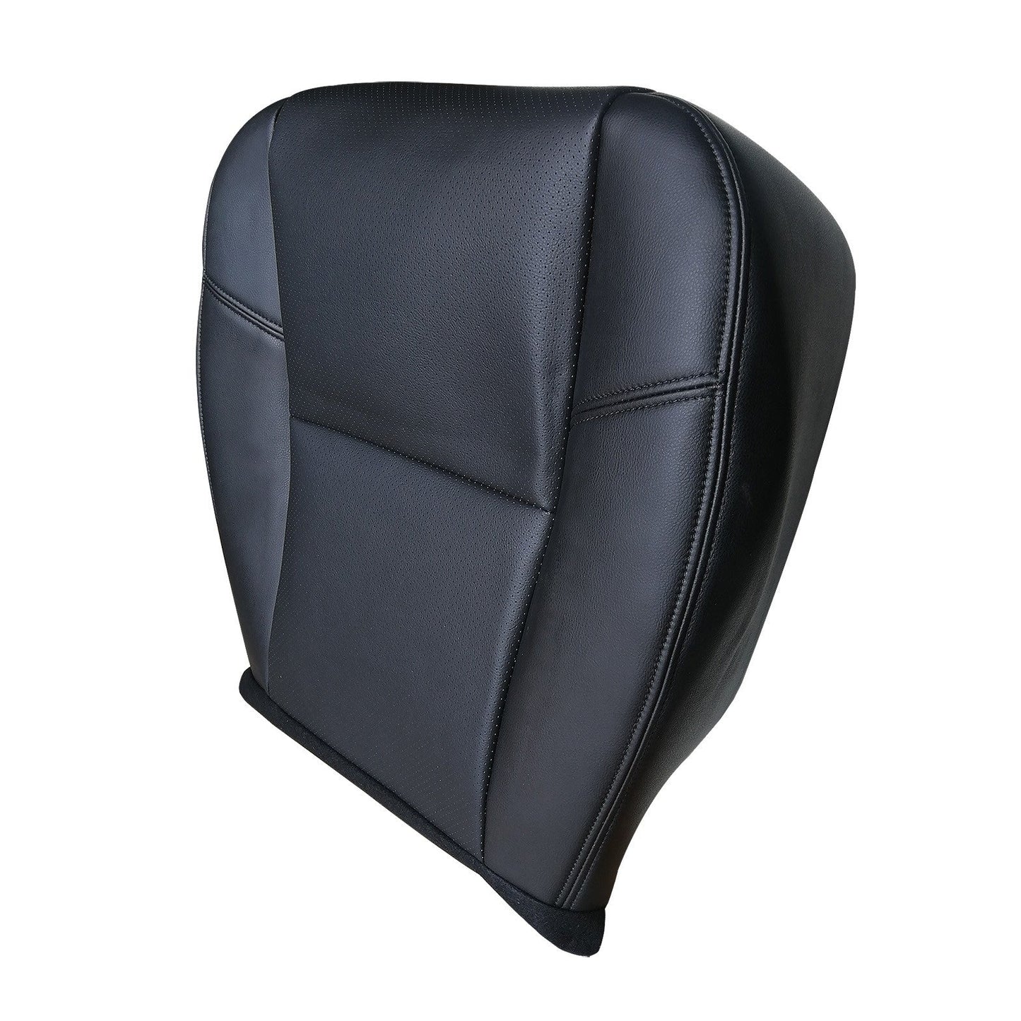 Driver Side Bottom Leather Seat Cover Black For 2007-2014 Cadillac Escalade