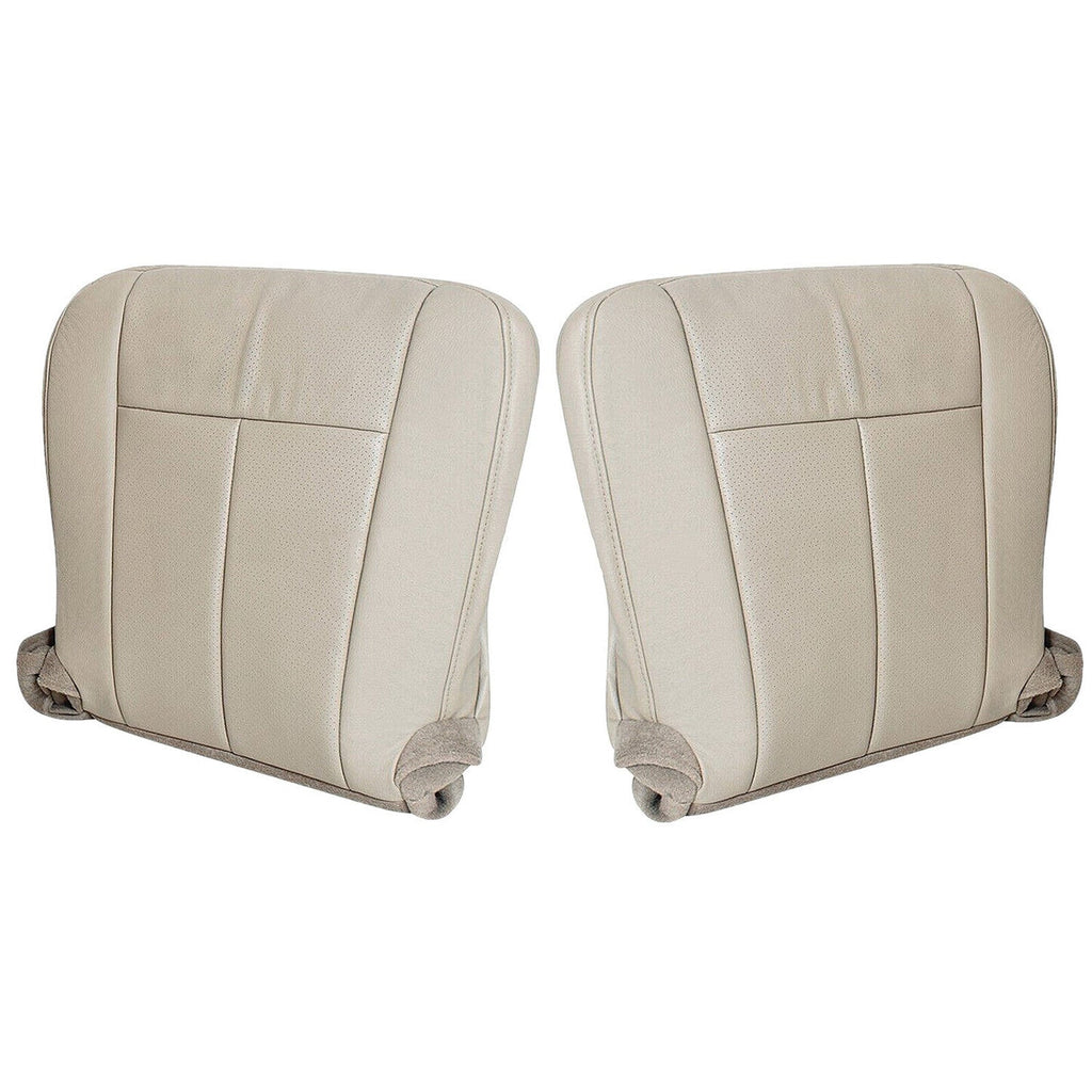 Leather Bottom Seat Cover Tan For 2007-14 Ford Expedition Driver & Passenger New