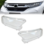 A Pair Front Headlight Lens Cover Shell For Honda CR-V 2017-2022