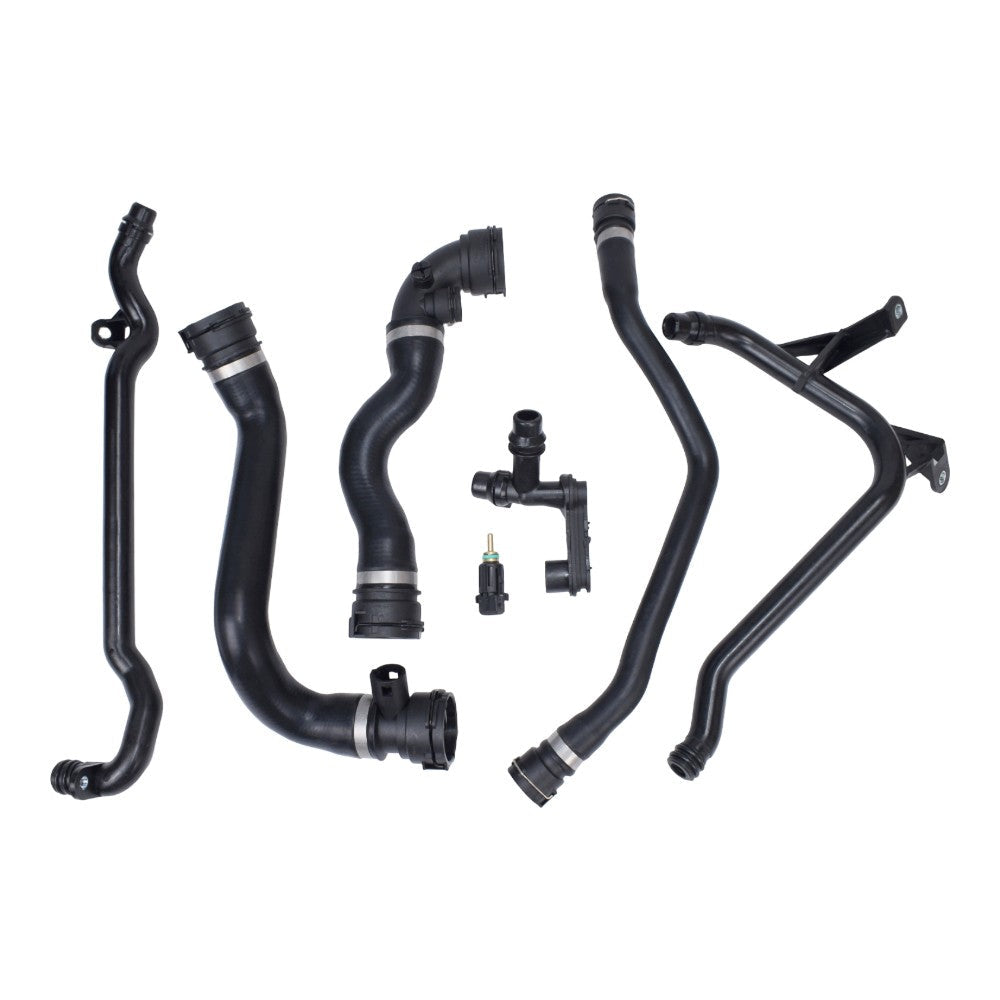 7X For BMW E46 323 325 328 330 Set Expansion Tank Coolant Radiator Hose Kit