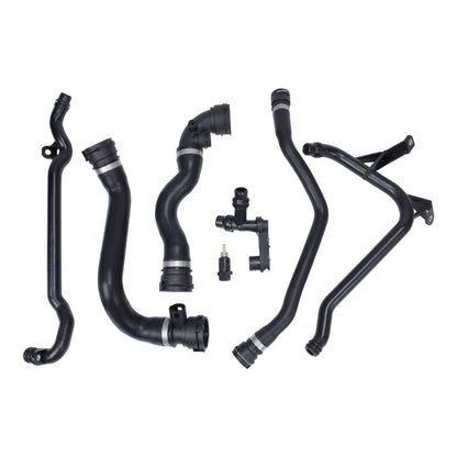 7X For BMW E46 323 325 328 330 Set Expansion Tank Coolant Radiator Hose Kit