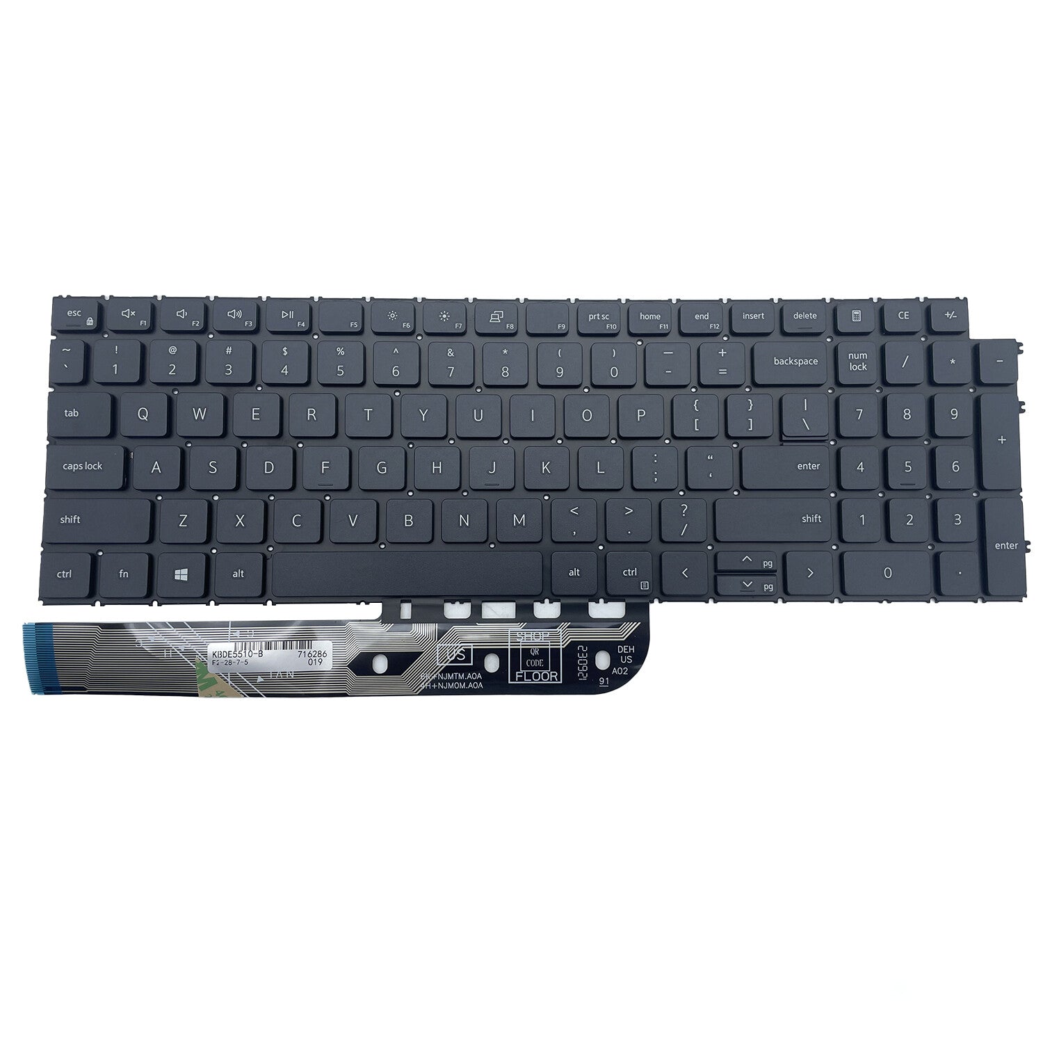 New For Dell Inspiron 3515 3520 3525 15Pro 5510 5515 5518 US Keyboard No-Backlit
