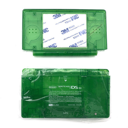 New For Nintendo DS Lite Full Replacement Top & Bottom Housing Shell Clear Green