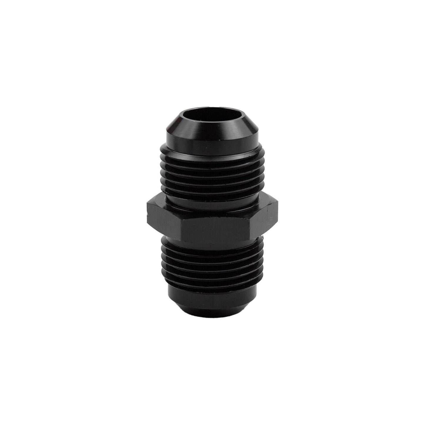 12 to 12 Flare Union Coupler Straight Fuel Hose Fitting Coupling Aluminum Black