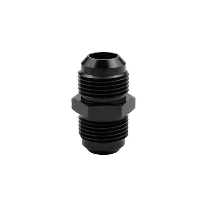 12 to 12 Flare Union Coupler Straight Fuel Hose Fitting Coupling Aluminum Black