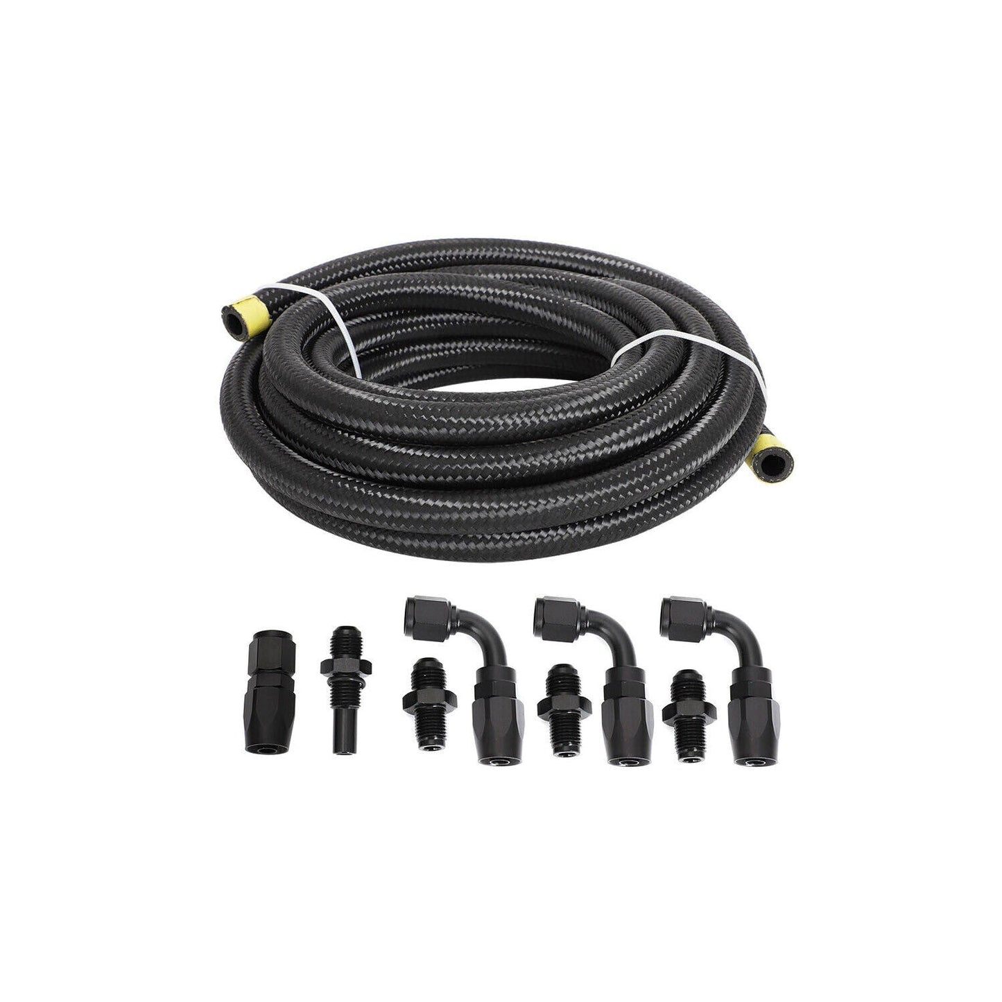 For GM 4L80E Automatic Transmission Cooler Lines Kit 6-AN Steel Braided Line Kit