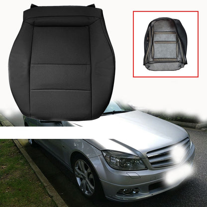 For 2008 2009-2014 Mercedes Benz C250 C300 C350 Driver Bottom Seat Cover Black