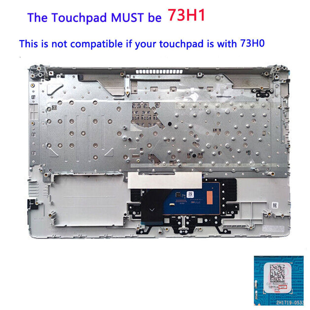 New L92785-001 For HP 17-BY 17-CA Palmrest Non-Backlit Keyboard PTP Touchpad ODD