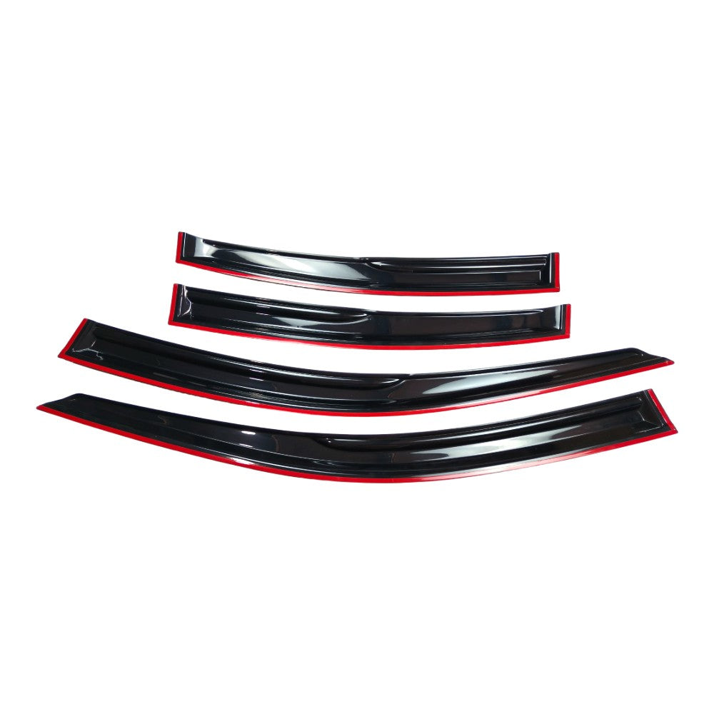 FOR 2021-2025 LEXUS IS300 IS350 PREMIUM BLACK TRIM WINDOW VISOR RAIN GUARD US