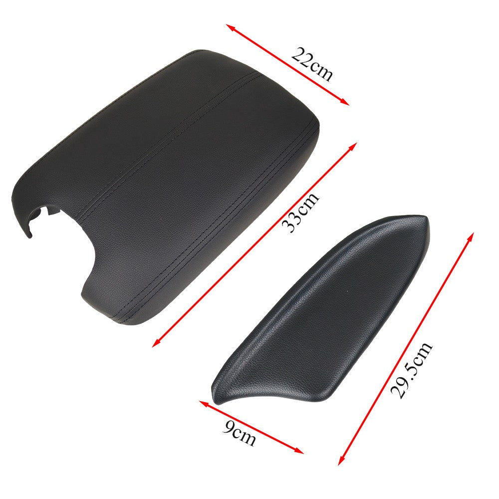 Car Center Console Cover Front Door Panels Armrest Black for Honda Accord 08-12