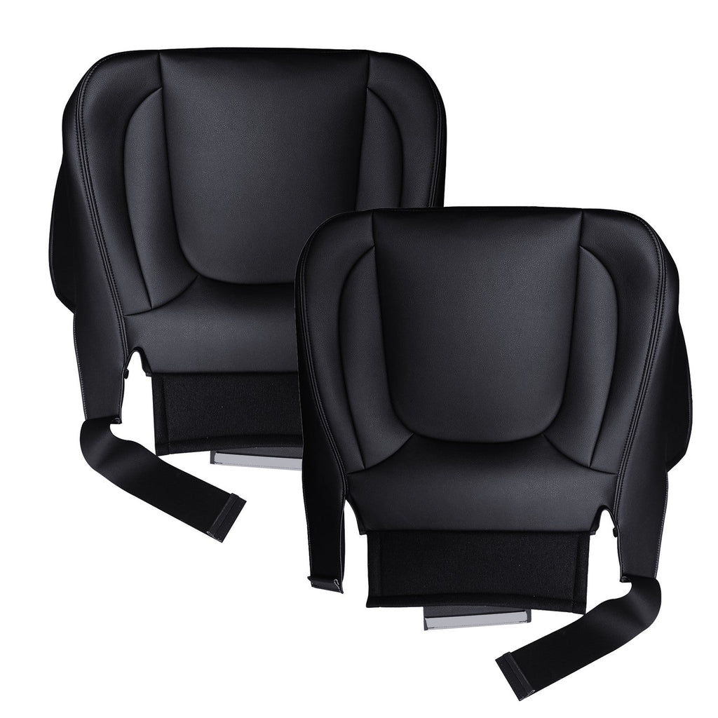 Driver Passenger Bottom Leather Seat Covers For 2004-2005 Dodge Ram 3500 Laramie