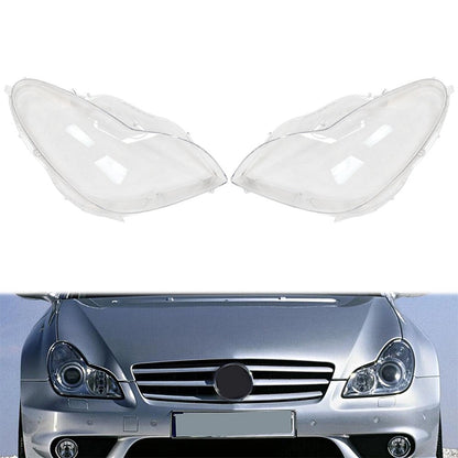 For 2006-11 Mercedes Benz W219 CLS350 CLS500 CLS550 A Pair Headlight Lens Cover